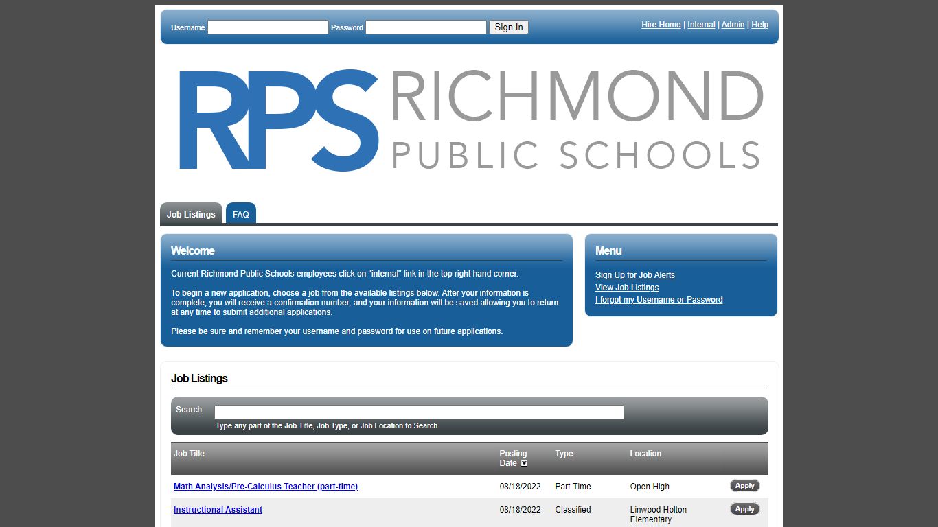 Richmond City Public Schools - TalentEd Hire